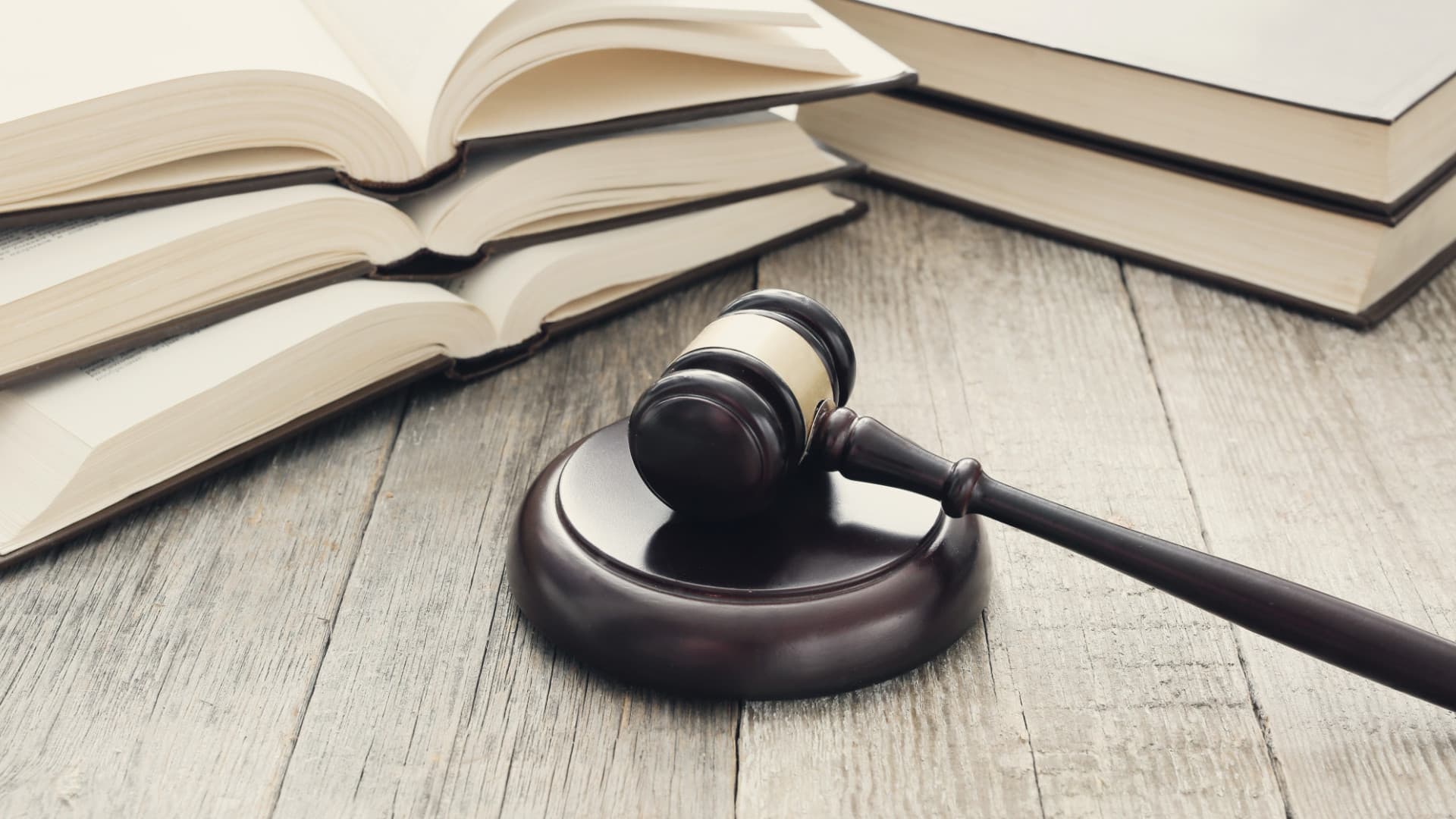 Court hammer books judgment law concept